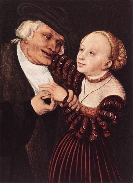 Old Man and Young Woman — Lucas Cranach the Elder