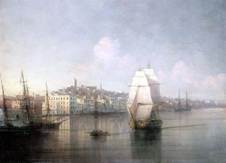 Вид приморского города — Ivan Aivazovsky