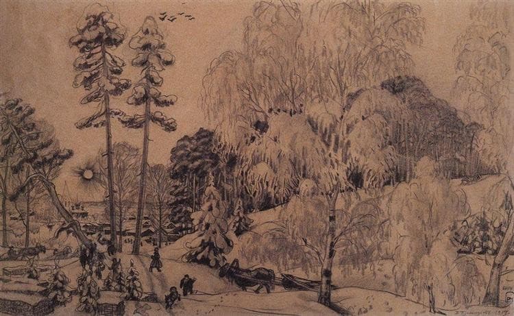 Зима — Boris Kustodiev
