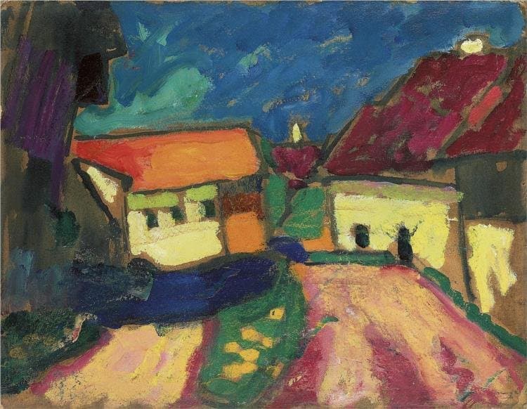 Landschaftstudie - Dorfstrasse — Alexej von Jawlensky