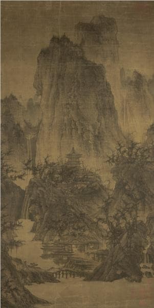 A Solitary Temple Amid Clearing Peaks — Li Cheng