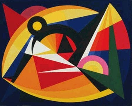 Synchromy in Dark Blue — Auguste Herbin