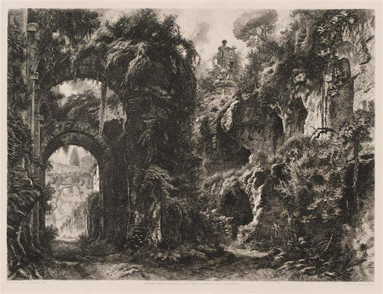 Ruins of the House of Septimius Severus on the Palatine — Cesare Biseo