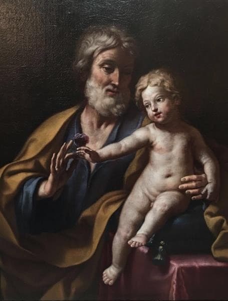 St. Joseph with the Infant Jesus — Elisabetta Sirani