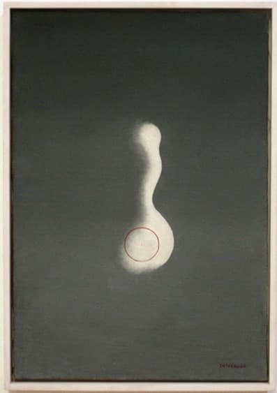 Composition cellulaire au cercle rouge — Léon Tutundjian