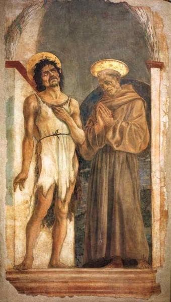 St. John the Baptist and St. Francis of Assisi — Domenico Veneziano