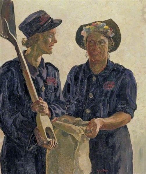 Sandbag Filling, Islington Borough Council — Ethel Léontine Gabain