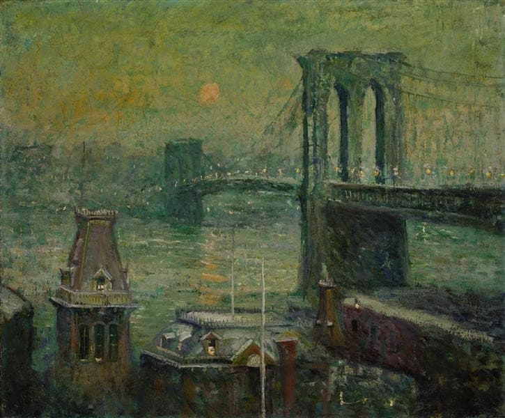 Brooklyn Bridge — Ernest Lawson