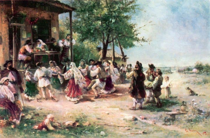 Round-dance at Aninoasa — Theodor Aman