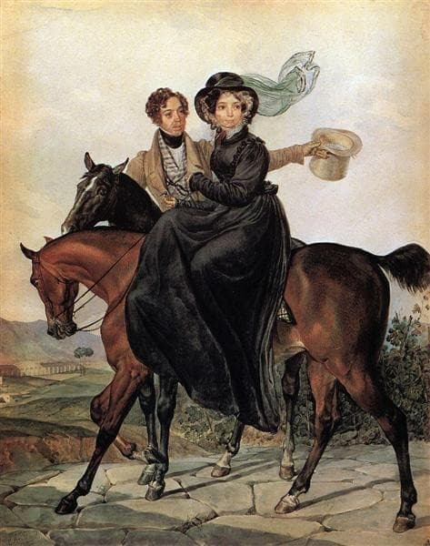 Портрет К. А. и М. Я. Нарышкиных — Karl Bryullov