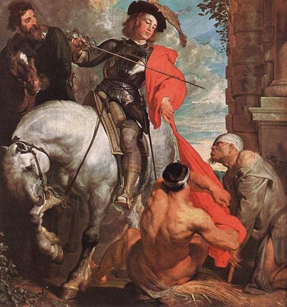 St Martin Dividing his Cloak — Anthony van Dyck