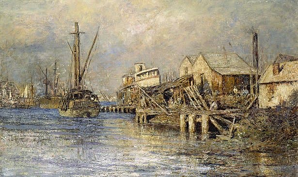 The old ship, Williamstown — Frederick McCubbin