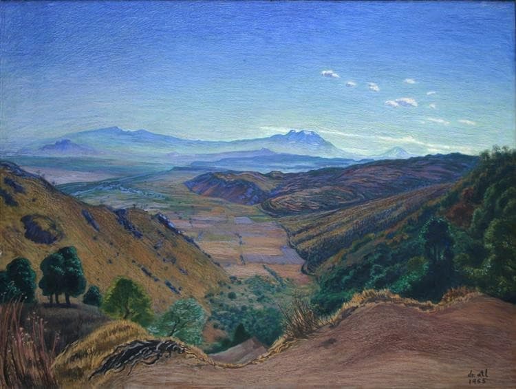 Valle de México desde la carretera de Cuernavaca — Dr. Atl
