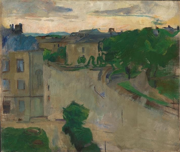 View from My Balcony, Hansteensgate 2 — Harriet Backer