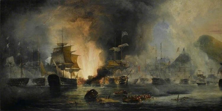 The Battle of Navarino, 20 October 1827 — George Philip Reinagle