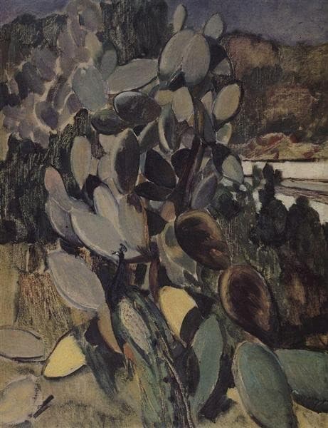 Кактусы — Kuzma Petrov-Vodkin
