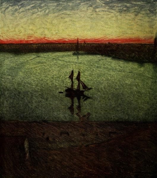 Midsummer Night at Riddarholmen — Eugène Jansson