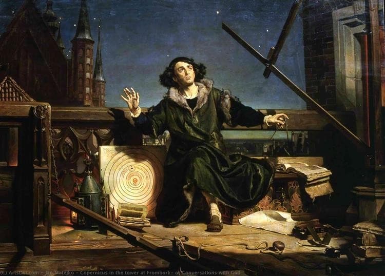 Copernicus in the tower at Frombork — Jan Matejko