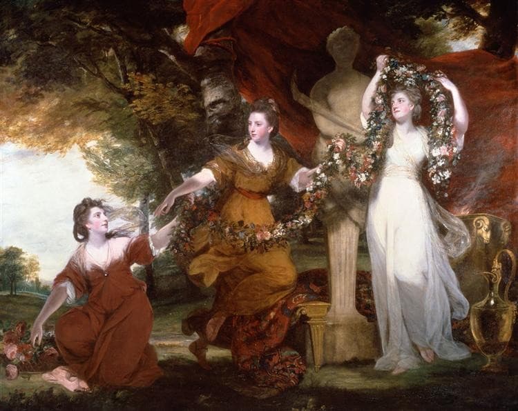 Three Ladies Adorning a Herm of Hymen — Joshua Reynolds