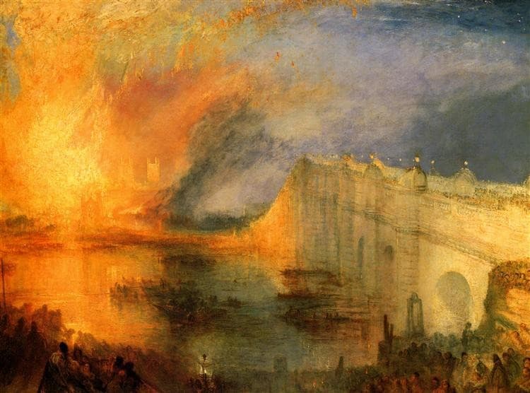 The Burning of the Houses of Parliament — J. M. W. Turner