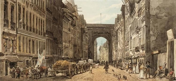 La Rue St Denis — Thomas Girtin
