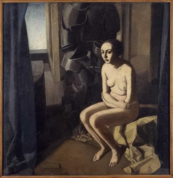 The woman and the armor — Casorati Felice