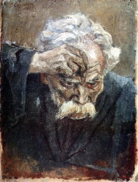 Голова крестящегося солдата — Vasily Surikov