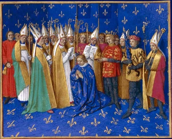 Coronation of Philippe Auguste — Jean Fouquet