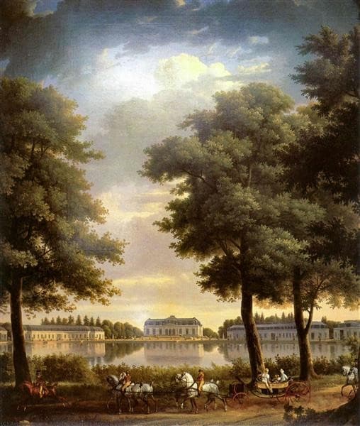 View of Castle Benrath — Carle Vernet