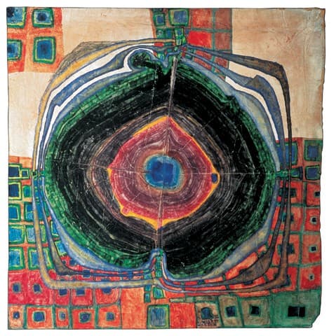227  A Raindrop Which Falls into the City — Friedensreich Hundertwasser