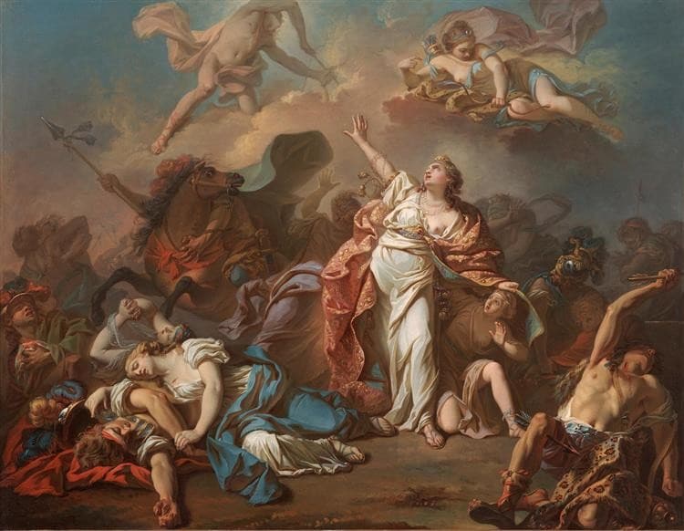 Diana and Apollo piercing with their arrows the children of Niobe — Jacques-Louis David