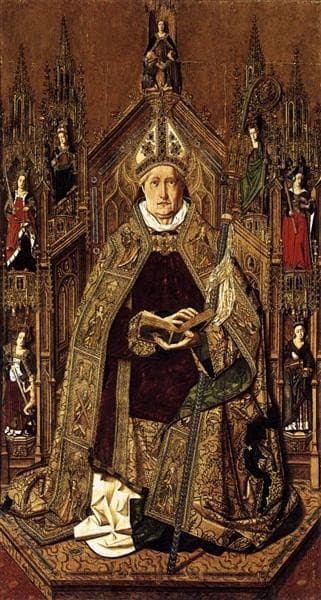 St Dominic Enthroned in Glory — Bartolomé Bermejo