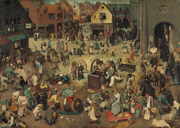 The Fight Between Carnival and Lent — Pieter Bruegel the Elder