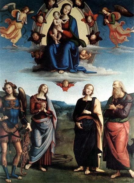Madonna in Glory with the Child and Saints — Pietro Perugino