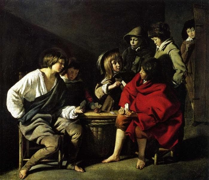 Small card players — Le Nain brothers