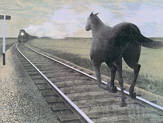 Horse and Train — Alex Colville