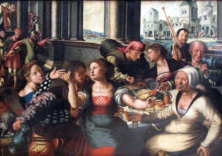 Parable of the Prodigal Son — Jan Sanders van Hemessen