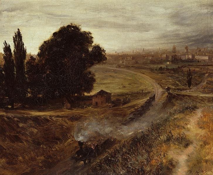 The Berlin-Potsdam Railway — Adolph Menzel