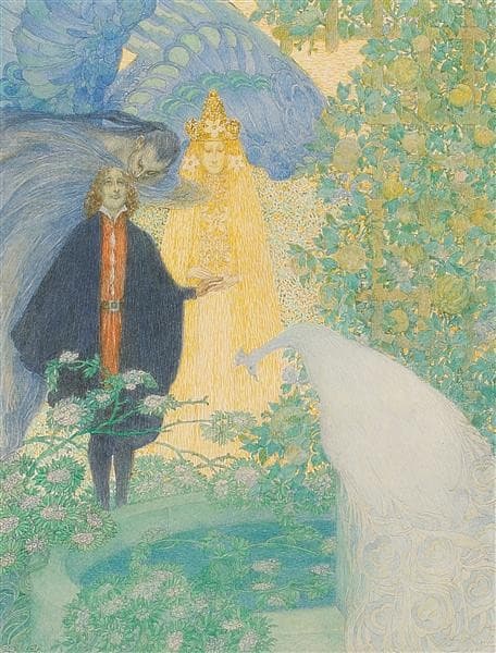 GARDEN OF PARADISE — Heinrich Lefler