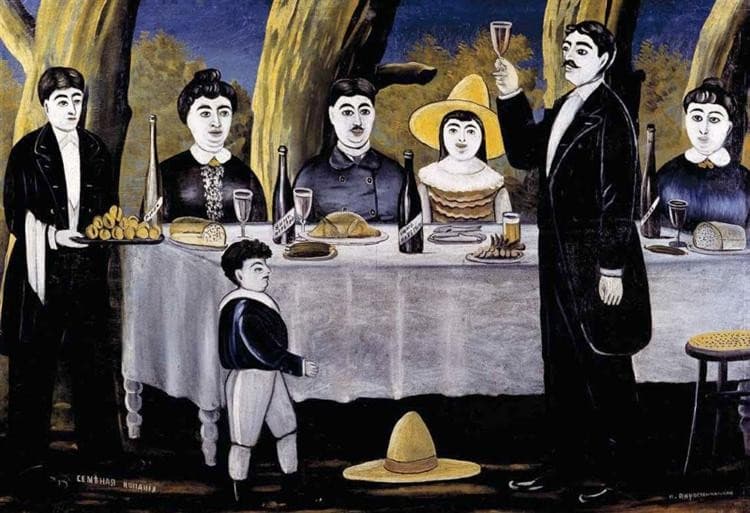 Family feast — Niko Pirosmani