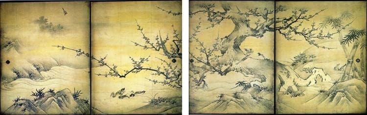 Birds and flowers of the four seasons — Kanō Eitoku