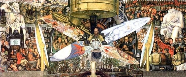 Man at the Crossroads/Man, Controller of the Univers — Diego Rivera