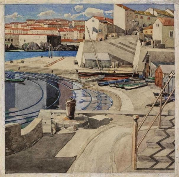 The Little Bay, Port Vendres — Charles Rennie Mackintosh