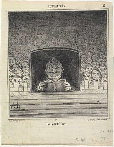 Thiers. The Prompter — Honoré Daumier