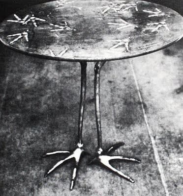 Table with Bird's Feet — Meret Oppenheim