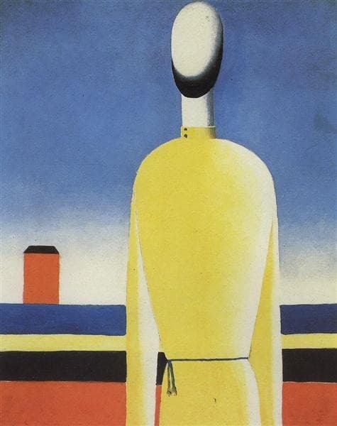 Complex Presentiment: Half-Figure in a Yellow Shirt — Kazimir Malevich