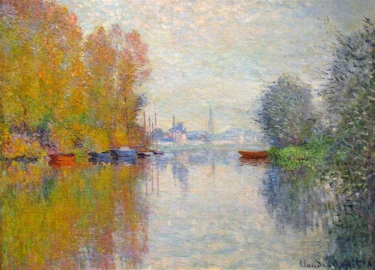 Autumn on the Seine at Argenteuil — Claude Monet
