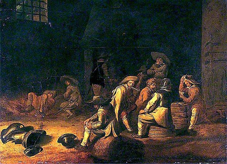 Interior Guardroom, Soldiers off Duty — Willem Cornelisz Duyster