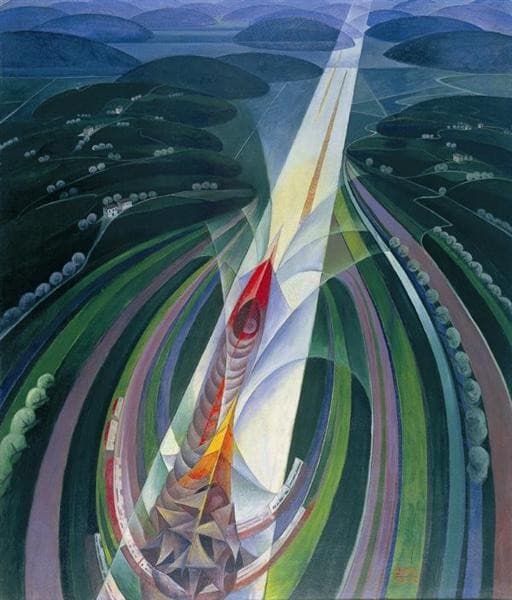 il Trittico della Velocità: Il Corsa — Gerardo Dottori