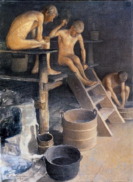 In the sauna — Pekka Halonen